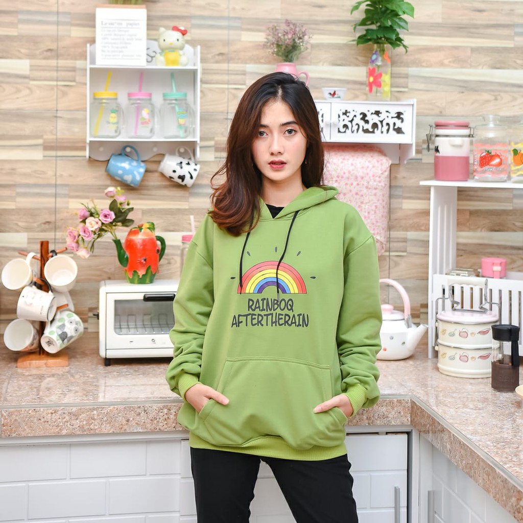 HOODIE WANITA THE RAINBOW AFTER / HOODIE WANITA TEBAL