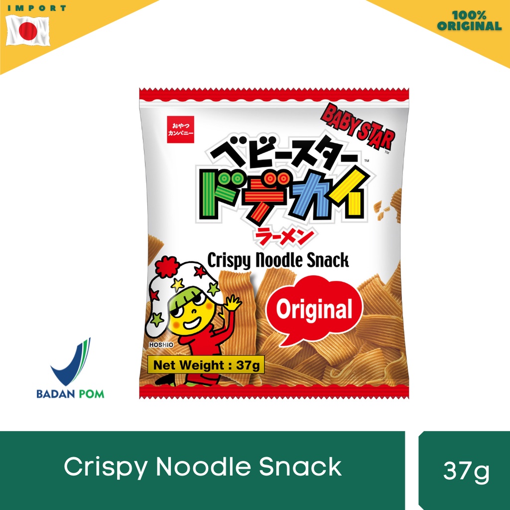 

Oyatsu Baby Star Snack Mie Lebar / Wide (Dodekai) Rasa Original