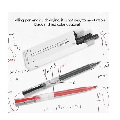 Pulpen xiaomi Millet write Black Xiaomi Mijia Gel Pen 0.5mm 1 Box isi  10 Pcs