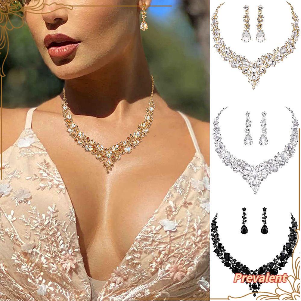 Set Kalung Anting Gaya Vintage Untuk Pernikahan