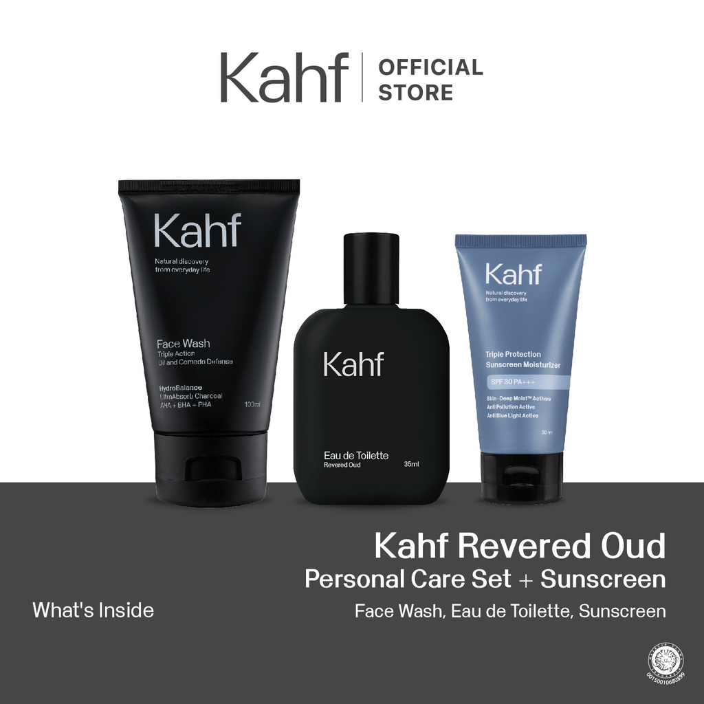 Jual Kahf Revered Oud Personal Care Set + Sunscreen Shopee Indonesia