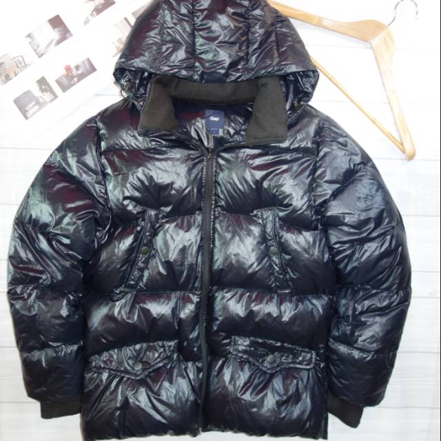 GAP Down Jacket Jaket Hoodie Bulu Angsa Winter Musim Dingin Original Preloved Second