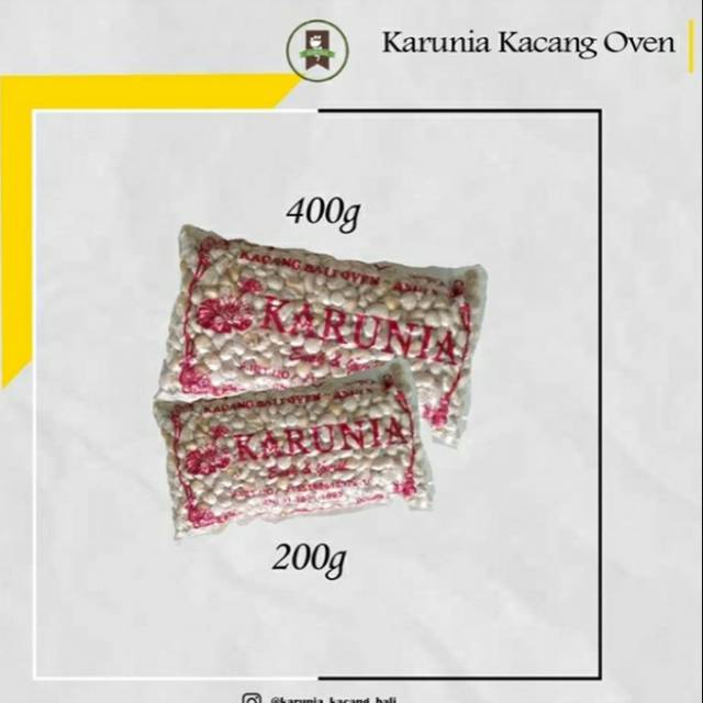 

Karunia kacang bali oven asin 400gram