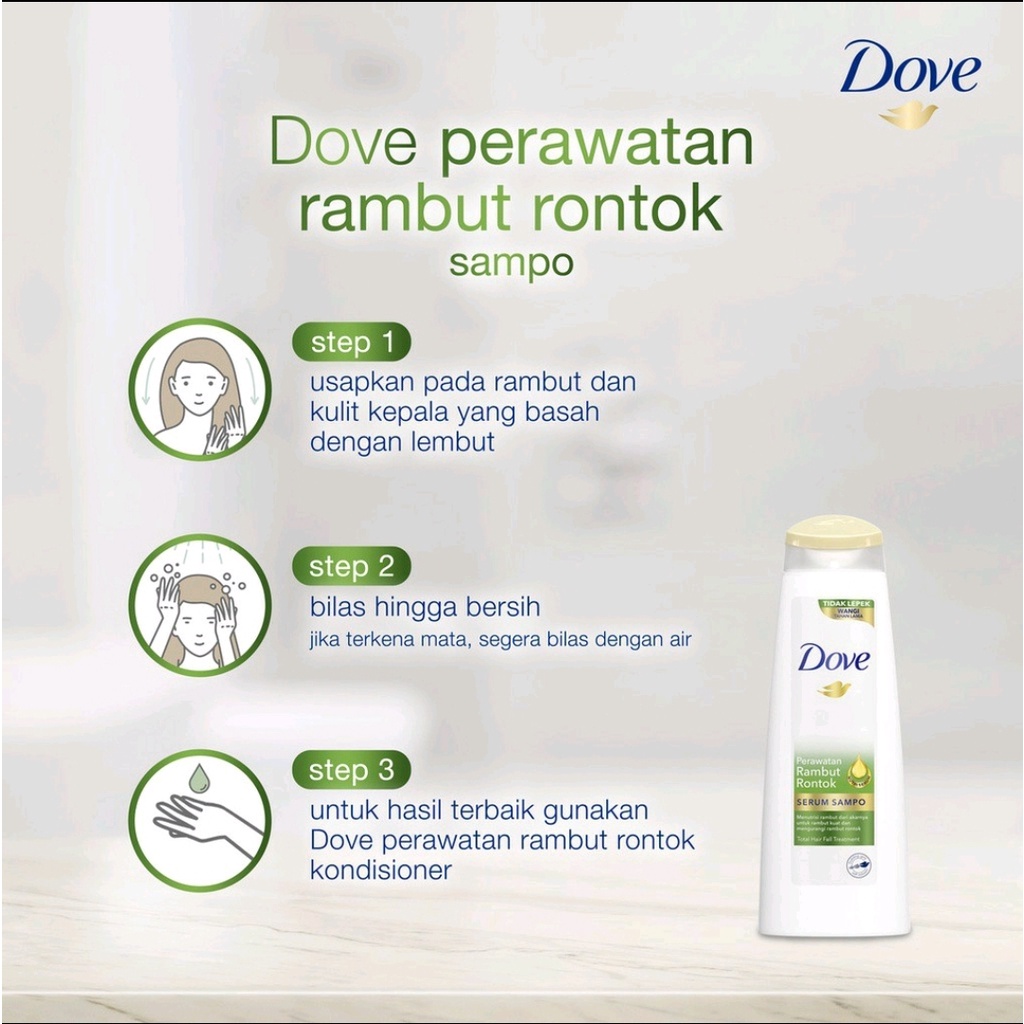 DOVE SHAMPOO tube 70ML DAN tube 135ML