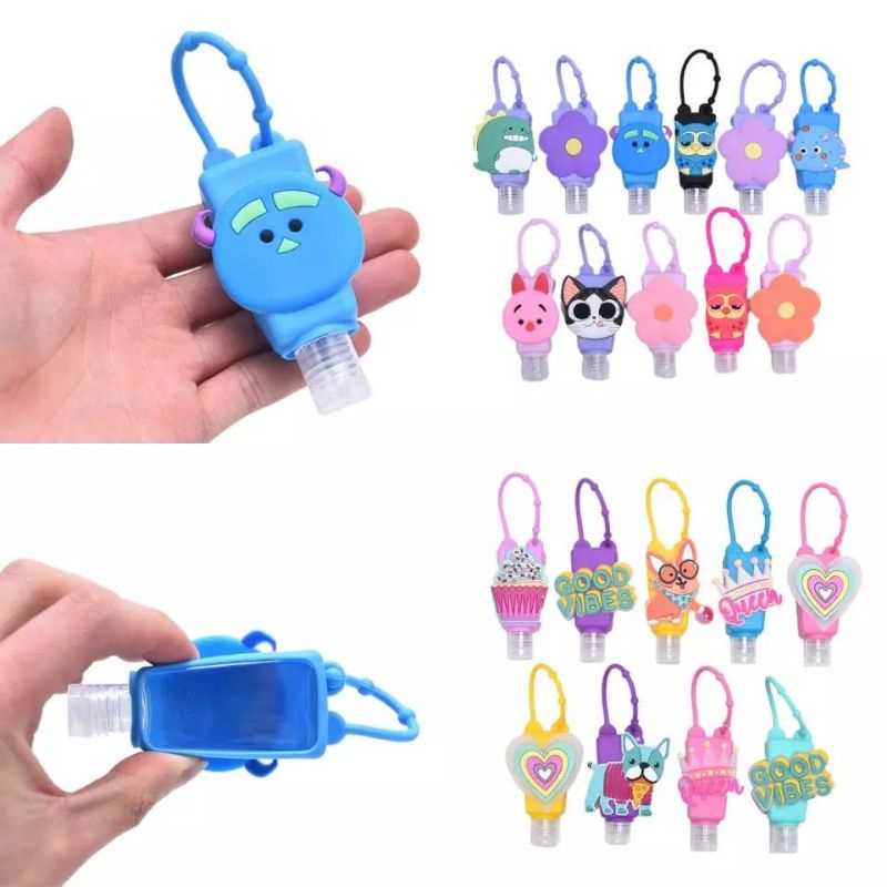 botol handsanitizer silicone gel motif anak