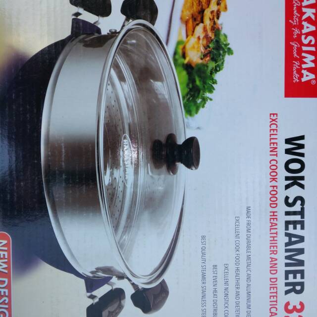 HAKASIMA WOK STEAMER 32 NEW DESIGN