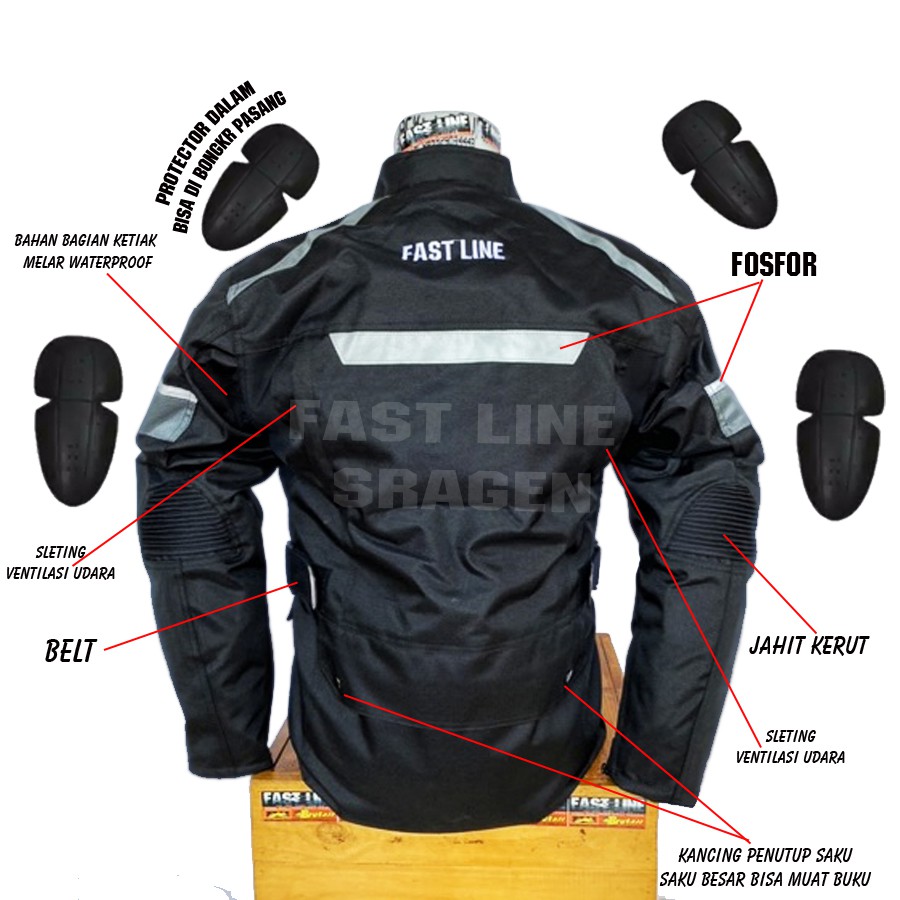 Jual JAKET MOTOR TOURING BIKER KEREN MOGE NMAX XMAX Indonesia|Shopee ...