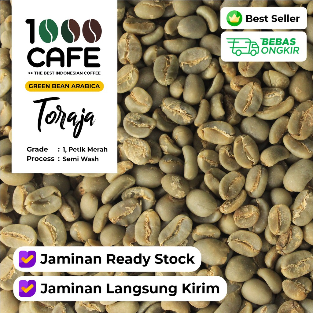 

[Green Bean Coffee] Arabica Toraja G1 Semi Wash 1 Kg