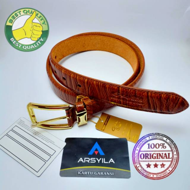 ikat pinggang kulit pria GIO / gesper kulit pria GIO / sabuk kulit asli