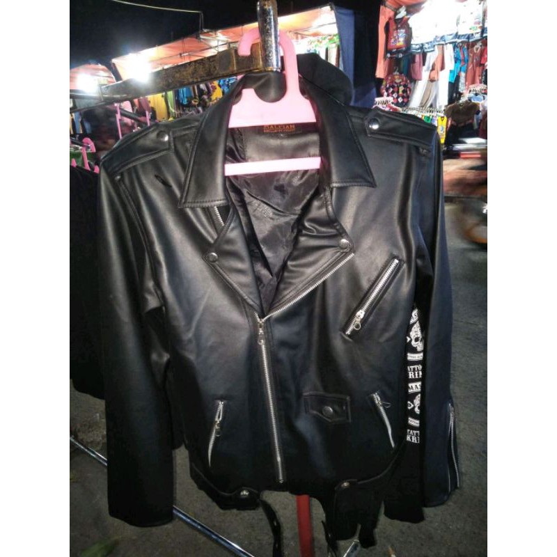 jaket-double-kerah-semi-kulit