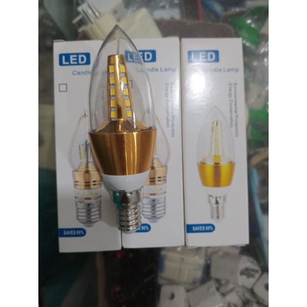 LED Candle Lamp Kuning 3W E14