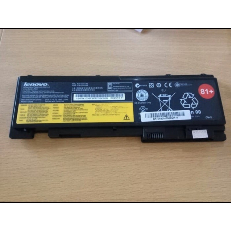 Original Baterai Lenovo Thinkpad T420S T420Si T430S T430Si 42T4844 81+