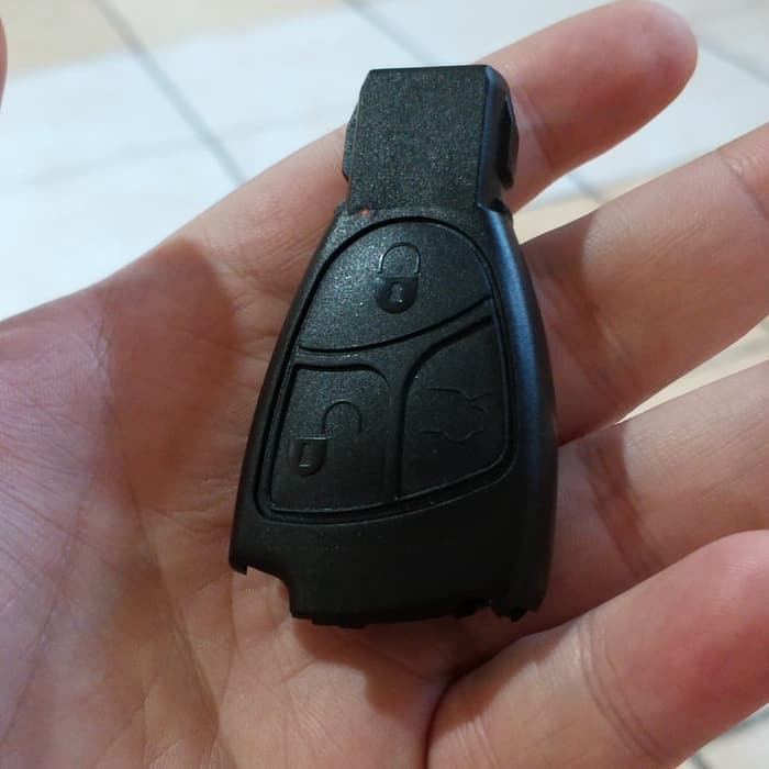 BARANGASLI!! CASING COVER RUMAH KUNCI REMOTE KEYLESS MERCY MERCEDES BENZ 3 TOMBOL GDGBRG