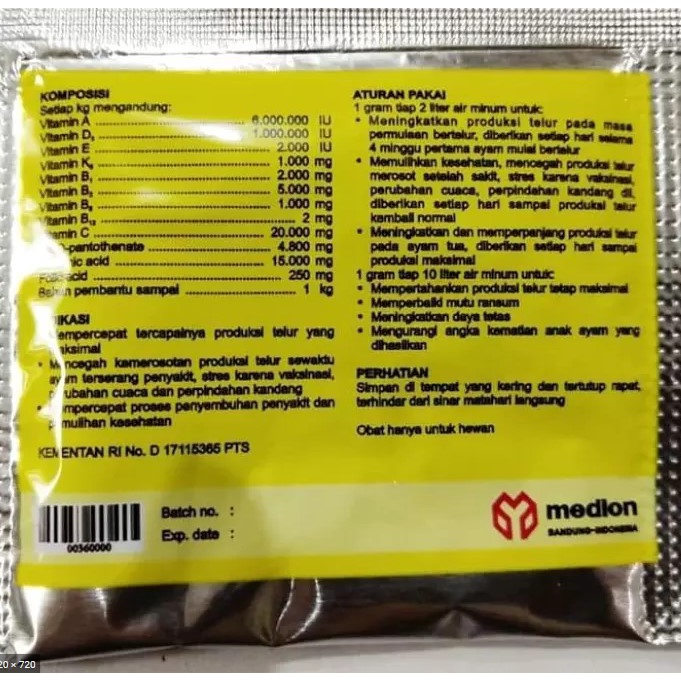 Egg Stimulant Vitamin untuk meningkatkan Produksi Telur Ayam