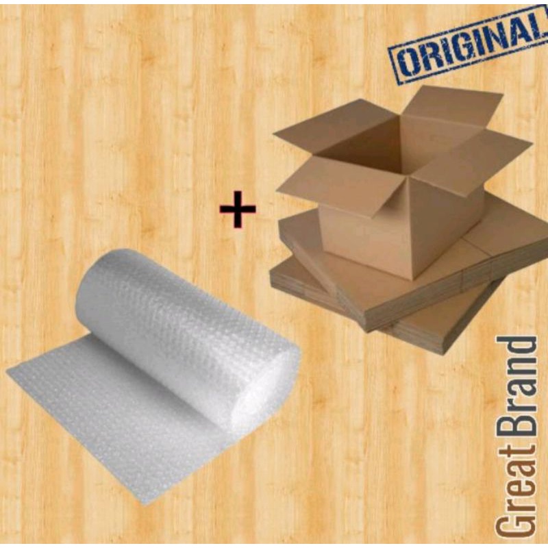 

Packing [ Kardus Bekas + Bubble Wrap]