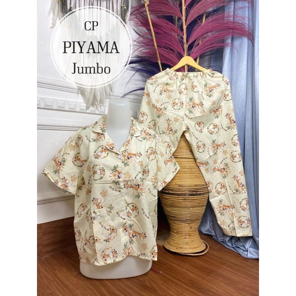 BAJU TIDUR CP PIYAMA 4L MOTIF BUNGA / PIYAMA MOTIF BUNGA / BAJU TIDUR BUNGA MURAH /PIYAMA CP MURAH-ZR #03