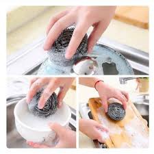 IOE Sabut Cuci Besi Anti Karat / SteelWool / Tidak Kasar/Sakit