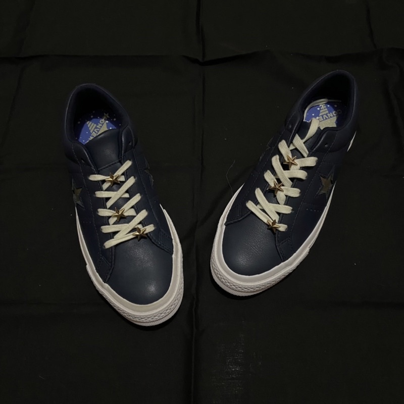 Endarfootwear - CONVERSE ONE STAR NAVY LEATHER