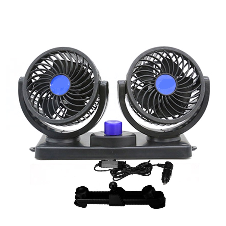 Kipas Angin Mobil Double Headed Fan / Kipas Angin Mobil 12Volt / Kipas Mobil