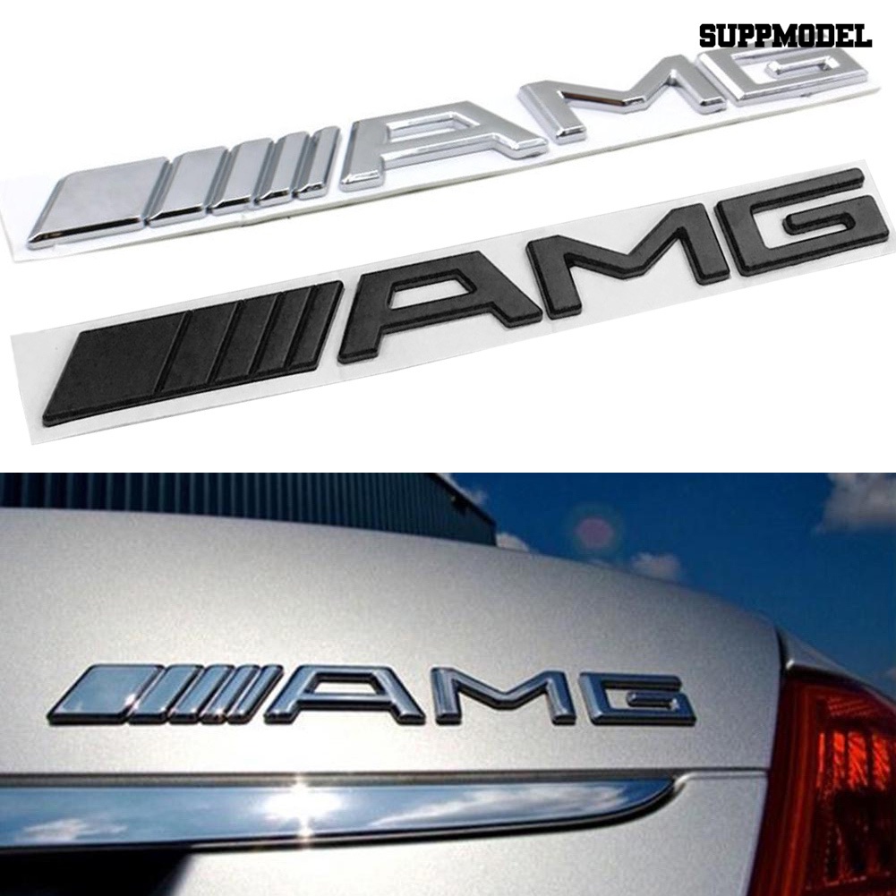 Sl Stiker Emblem Tulisan AMG Untuk Bagasi Belakang Mobil Benz