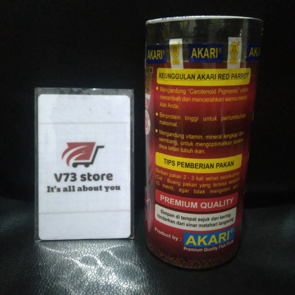 AKARI RED PARROT 100GR 1MM MINI PELET IKAN / MAKANAN IKAN PARROT