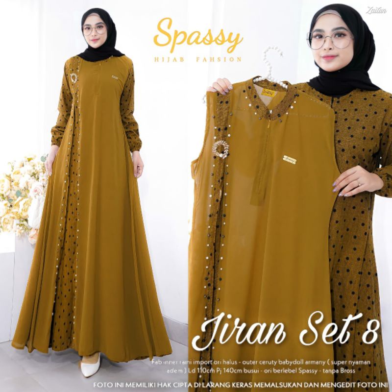 JIRAN SET 3 / JIRAN SET 8 / JIRAN 2 GAMIS WANITA TERMURAH-4