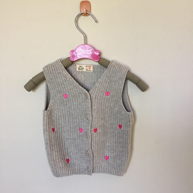 Vest Knit Zara Baby / Rompi Bayi Rajut 