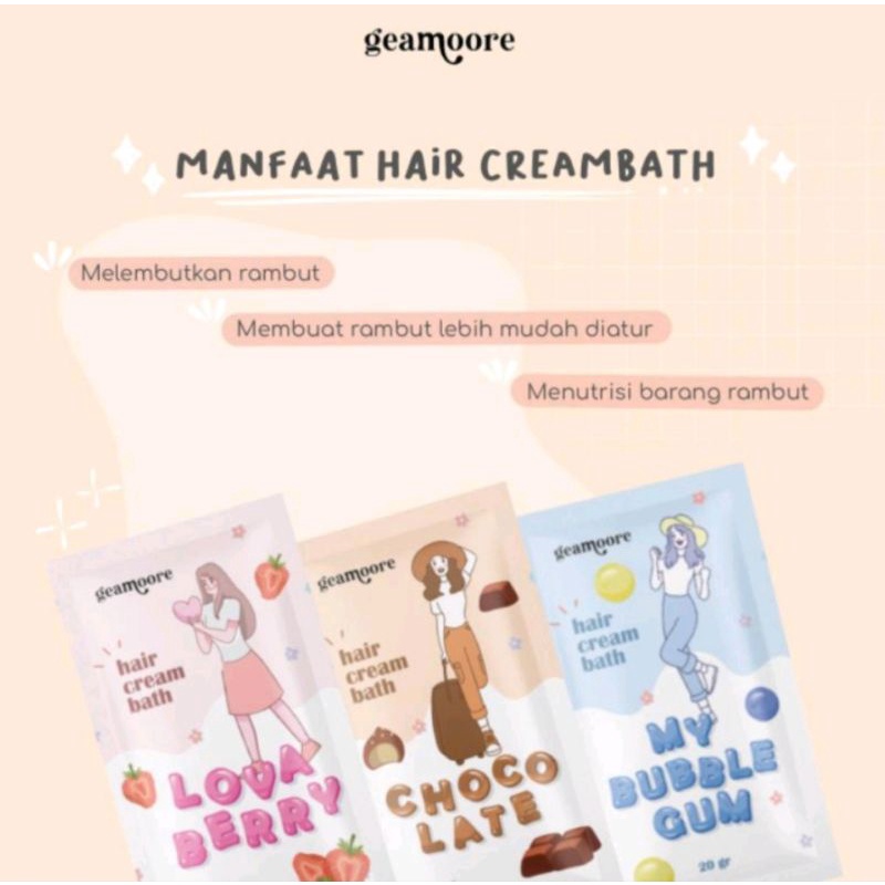 GEAMOORE HAIR CREAMBATH MASKER RAMBUT