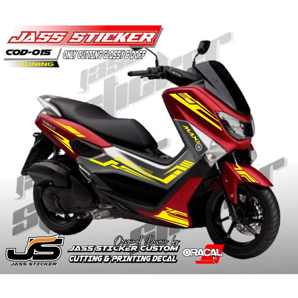 (COD) STICKER CUTTING NMAX / STIKER STRIPING NMAX 2018 / STRIPING VARIASI NMAX/ AKSESORIS MOTOR NMAX