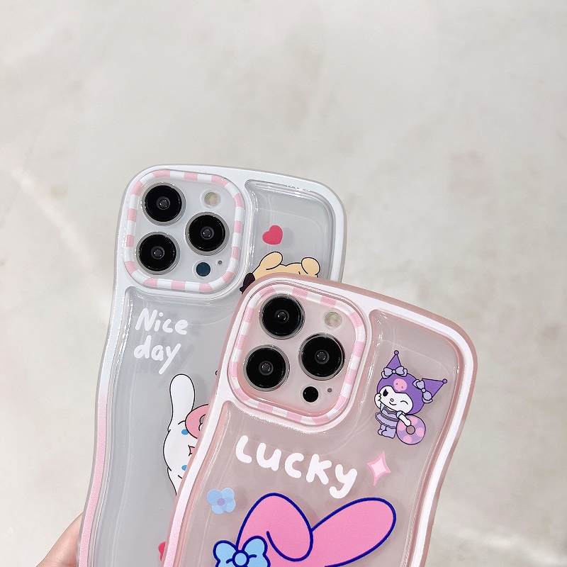 Kulomi Case Motif Kartun Perempuan Tahan Jatuh Untuk iPhone 13 Pro max 12 11 favorite