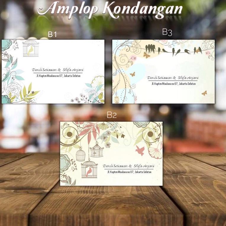 

(P5Z1) Kode B1, B2, B3 - Amplop Kondangan / Amplop Desain / Amplop Nama - @TM_Desain iso 50pcs //Ready@now