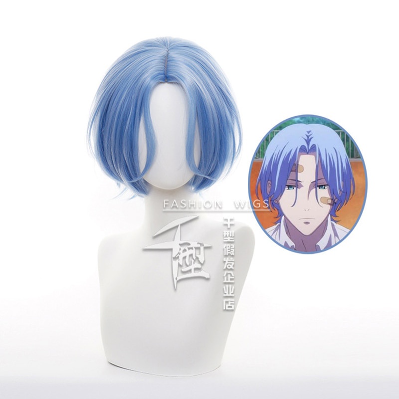 PREORDER Anime SK8 the Infinity Langa Hasegawa Wig Cosplay SK∞ Costume Headwear Blue Synthetic Hair 