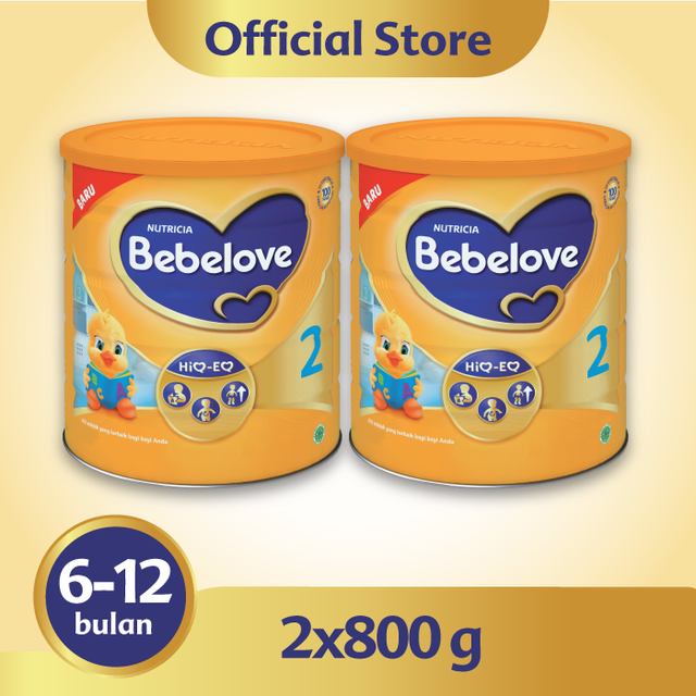 Bebelove 2 Susu Formula Bayi Bubuk 800 gr x 2