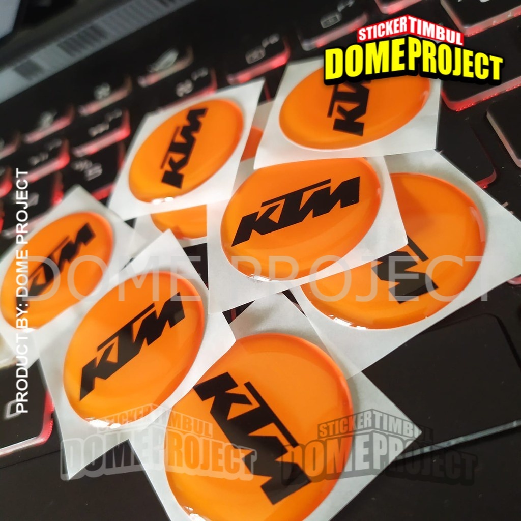 STIKER MOTOR EMBLEM 3D LOGO KTM KALIPER REM AKSESORIS YAMAHA HONDA SUZUZI KAWASAKI AESTHETIC KEREN