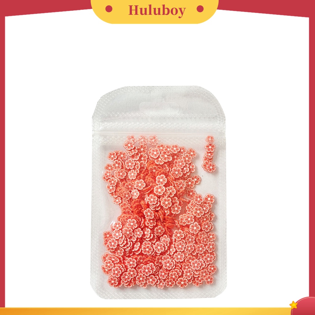 Huluboy Huluboy♡ 10g Sequin Glitter Polymer Bentuk Bunga Ultra Tipis Untuk Nail Art
