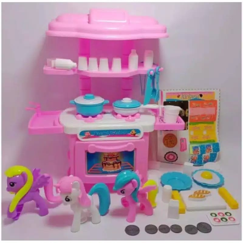 mainan gerobak kitchen 1set ukuran besar