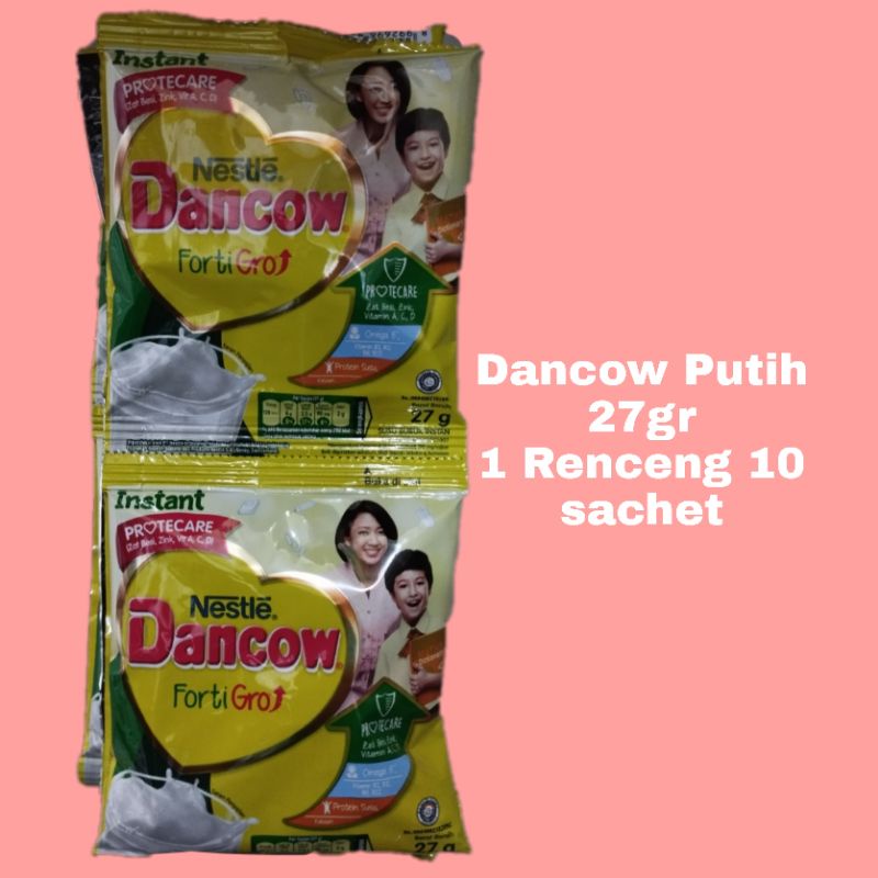 

Dancow Putih bubuk Renteng/Dancow Vanilla 27gr 1renceng 11 sachet