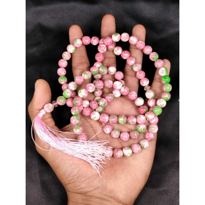 TASBIH BATU RUBY TANZANIA ISI 99 BUTIR
