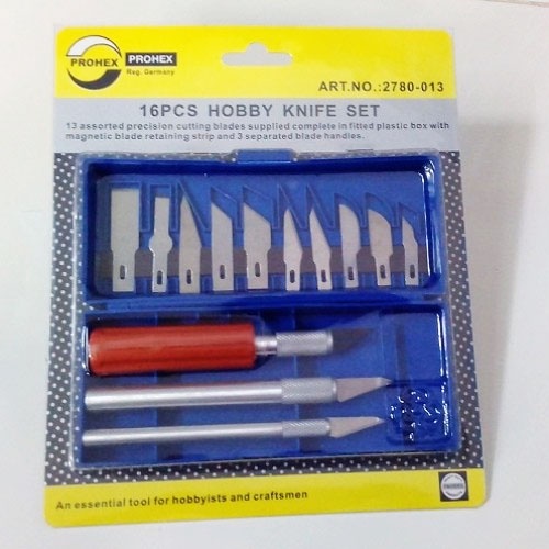 

Tatah cukil ukir Cutter / Precision Hobby Knife set 13 pcs Prohex A.tatahukir