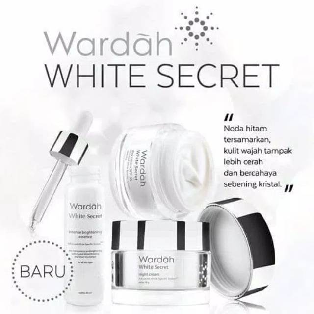BEST SELLER Paket Wardah White Secret Cream  30 ml ( 4 in 1 )
