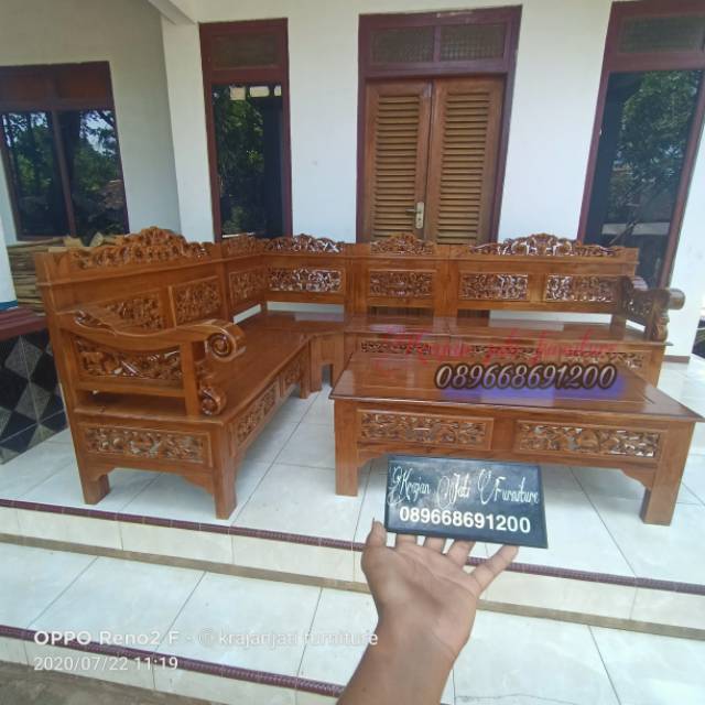 Kursi tamu jati Bagong Rahwana