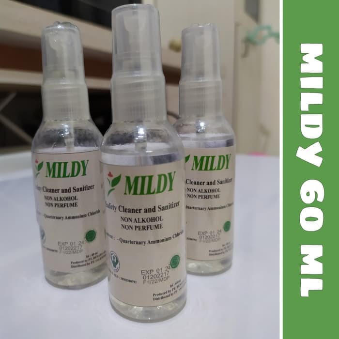 Mildy 60ml Hand Sanitizer Non Alkohol - Antiseptic hand sanitizer Anti Virus Corona