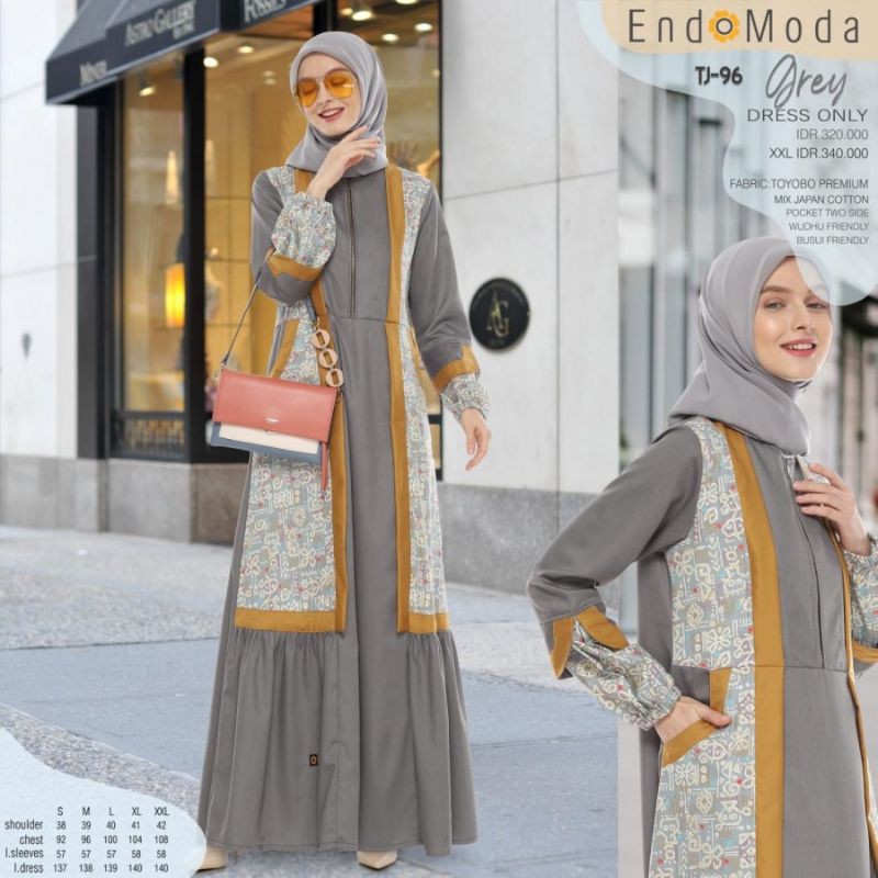 Gamis Endomoda TJ 96 Batik - Gamis Best Seller