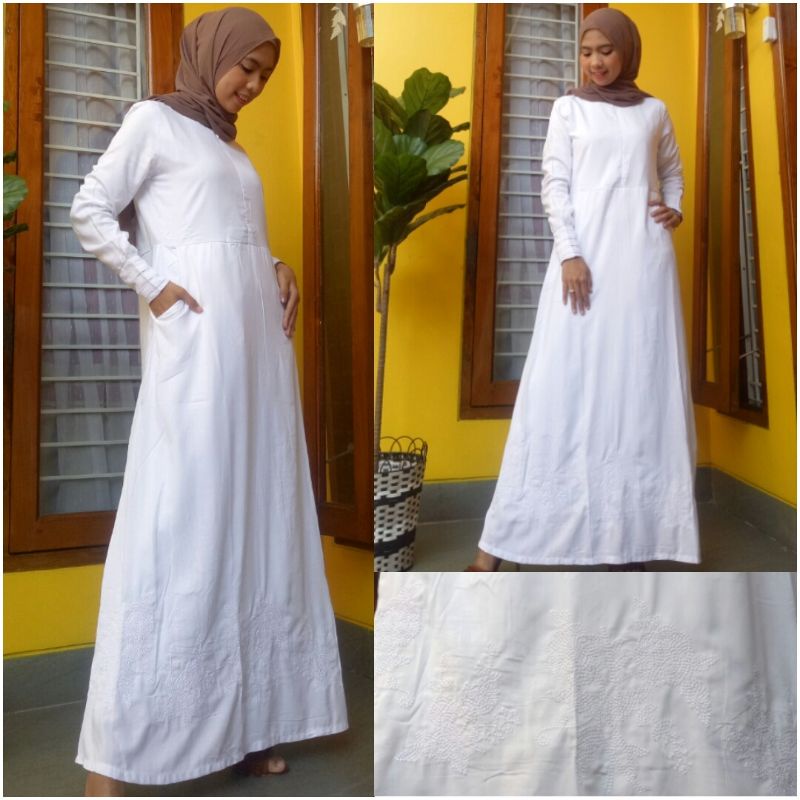 GAMIS MUSLIM/GAMIS PUTIH UMROH/GAMIS KLOCK/GAMISRAYON