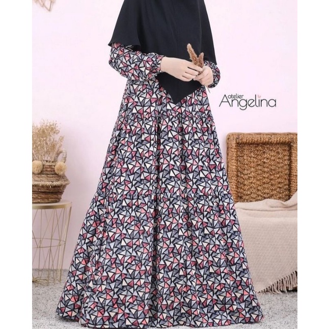 BELLA DRESS LOUVRE BLACK ATELIER ANGELINA