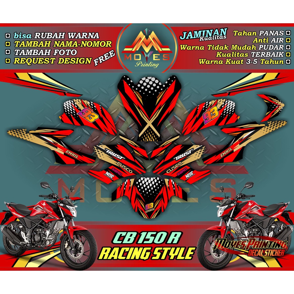 Decal CB150r full body - decal cb150r fullbody decal Decal cb150r Full Sticker stiker full decal sti