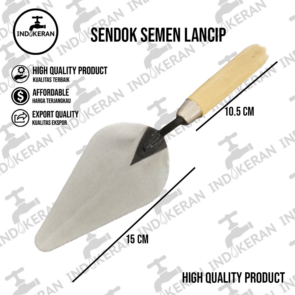 INDOKERAN - Sendok Semen Lancip - High Quality