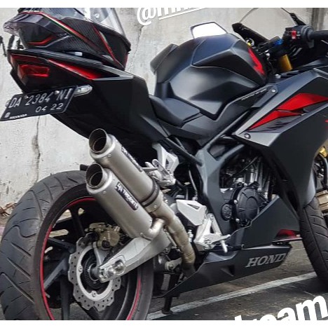 Tech30 Knalpot Tridente F22 Tomahawk 250cc 2 Cylinder Full System Stainless