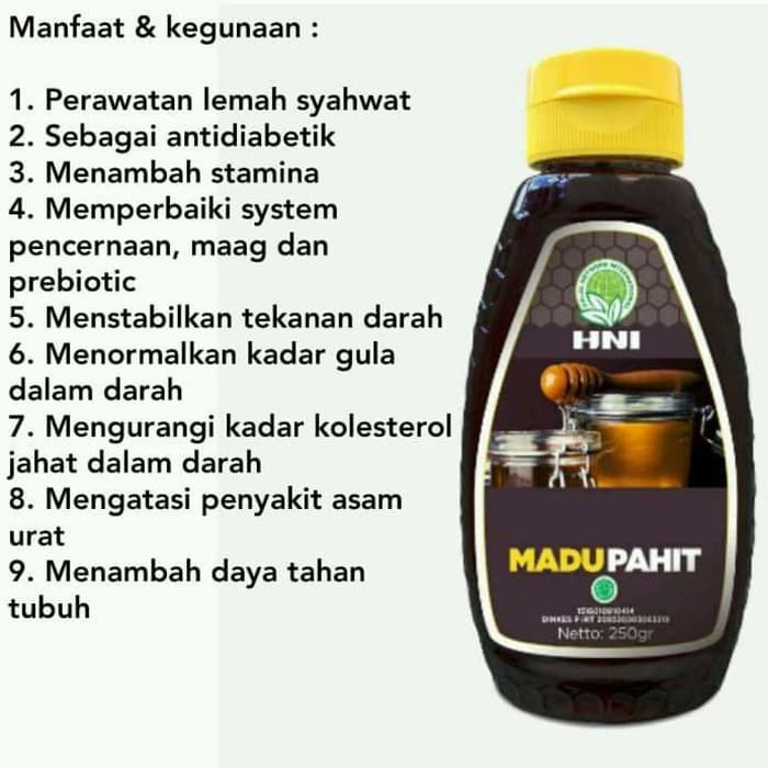 Hni Madu Pahit Madu Pahit Hni Hpai Original Halal Bpom Madu Hni Hpai Indonesia