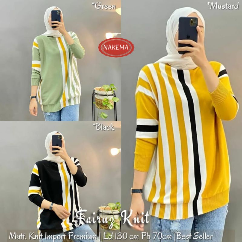 KNIT RAJUT HALUS IMPORT BLOUSE